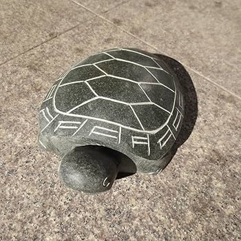 Amazon.co.jp: 緑カメ 全長23cm 亀 かめ 置物 彫刻品 長寿 祝い